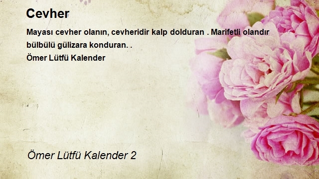 Ömer Lütfü Kalender 2