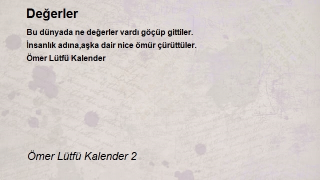 Ömer Lütfü Kalender 2