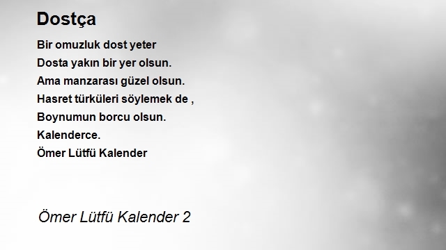 Ömer Lütfü Kalender 2