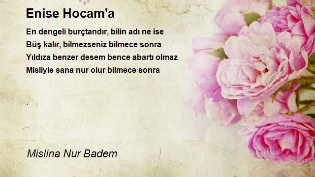 Mislina Nur Badem