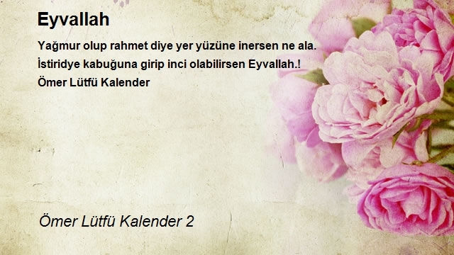 Ömer Lütfü Kalender 2