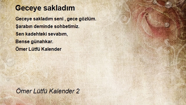 Ömer Lütfü Kalender 2