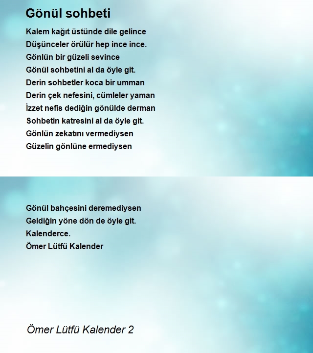 Ömer Lütfü Kalender 2