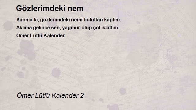 Ömer Lütfü Kalender 2