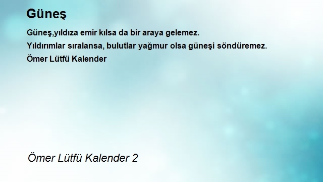 Ömer Lütfü Kalender 2