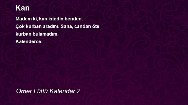 Ömer Lütfü Kalender 2