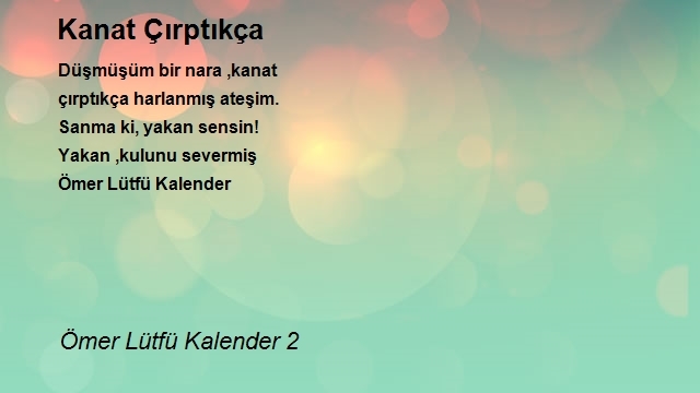 Ömer Lütfü Kalender 2