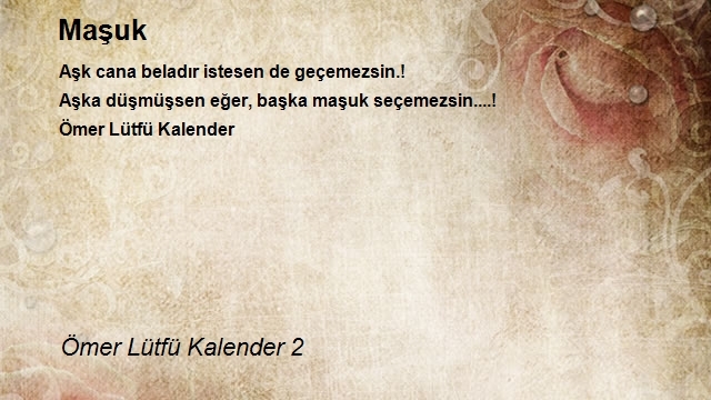 Ömer Lütfü Kalender 2