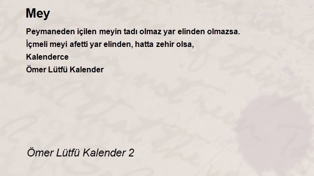 Ömer Lütfü Kalender 2