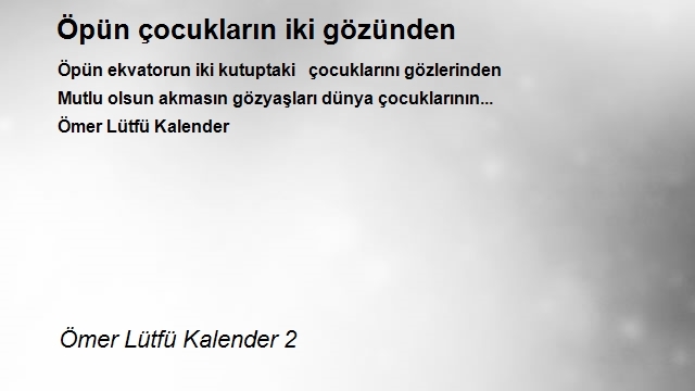 Ömer Lütfü Kalender 2