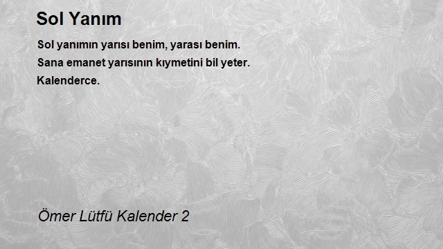 Ömer Lütfü Kalender 2