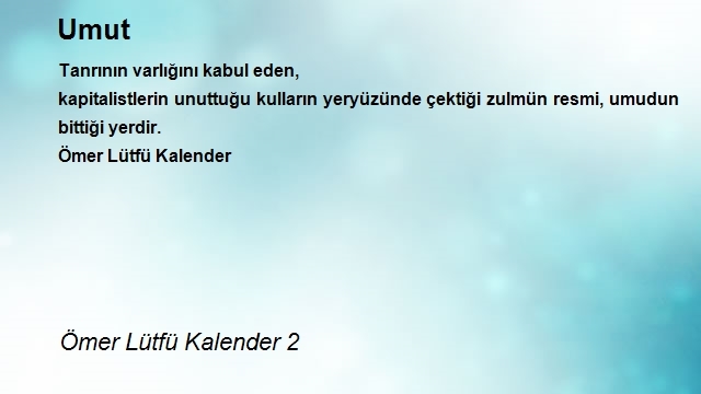 Ömer Lütfü Kalender 2