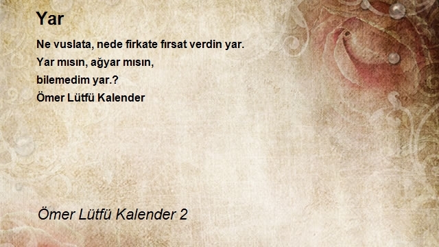 Ömer Lütfü Kalender 2