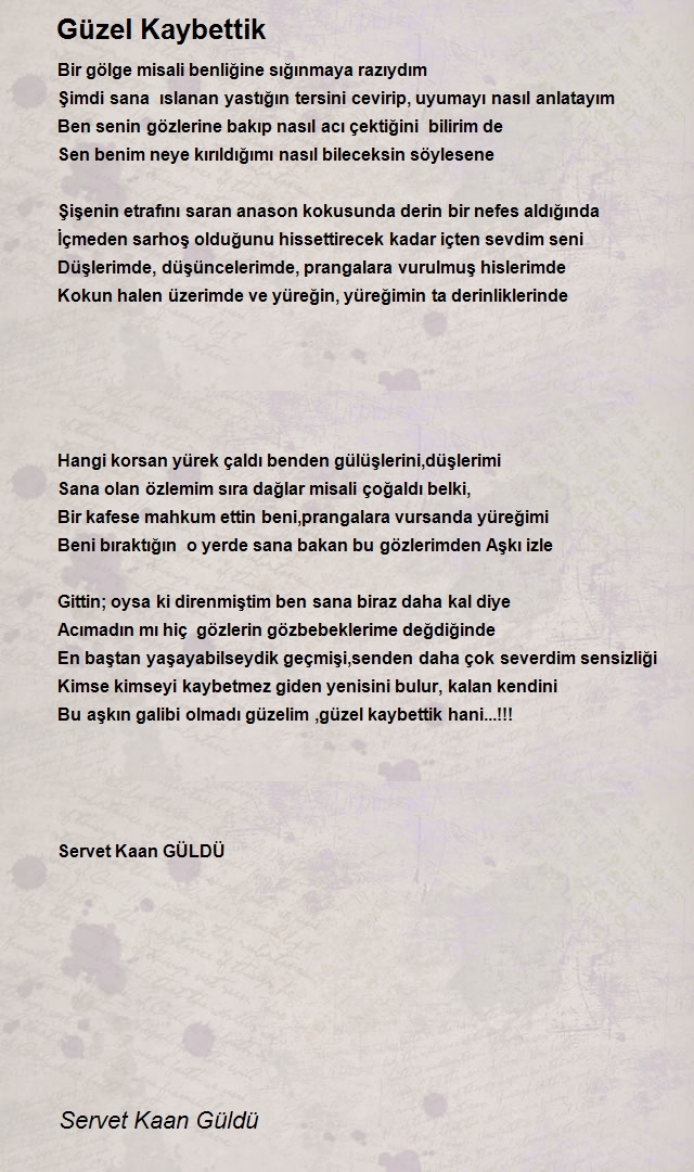 Servet Kaan Güldü