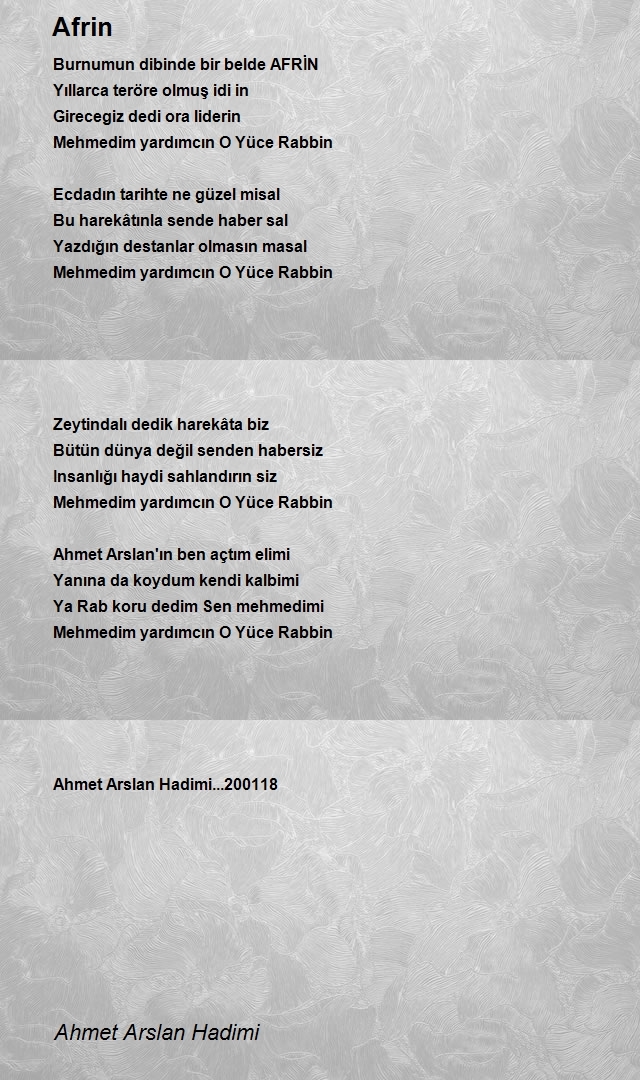 Ahmet Arslan Hadimi