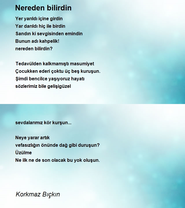 Korkmaz Bıçkın