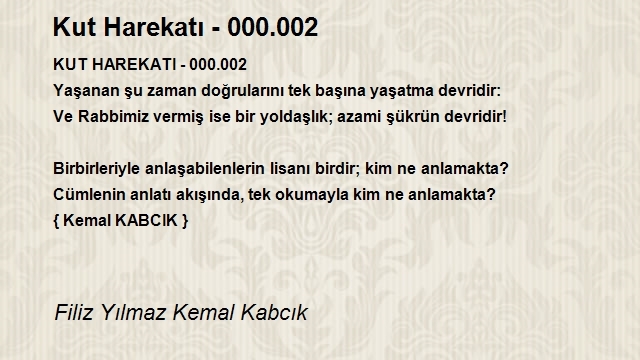 Filiz Yılmaz Kemal Kabcık