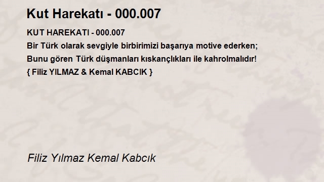 Filiz Yılmaz Kemal Kabcık