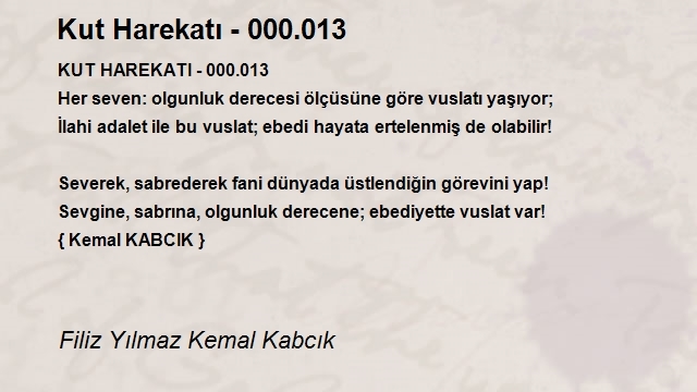 Filiz Yılmaz Kemal Kabcık