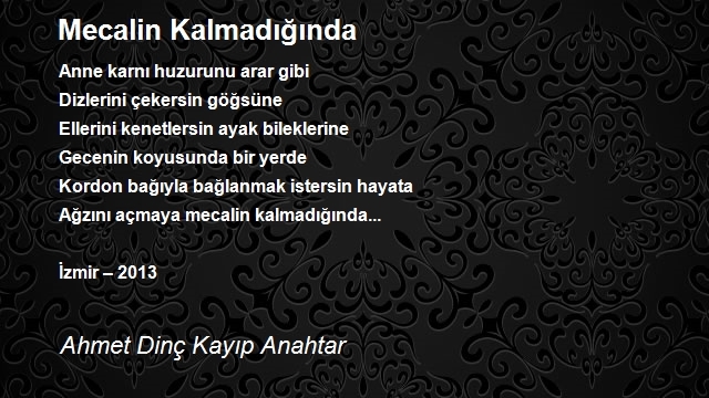 Ahmet Dinç Kayıp Anahtar