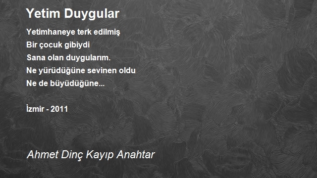 Ahmet Dinç Kayıp Anahtar