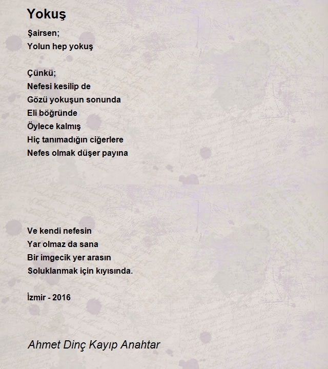 Ahmet Dinç Kayıp Anahtar