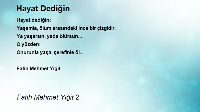 Fatih Mehmet Yiğit 2