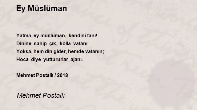 Mehmet Postallı