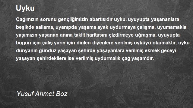 Yusuf Ahmet Boz