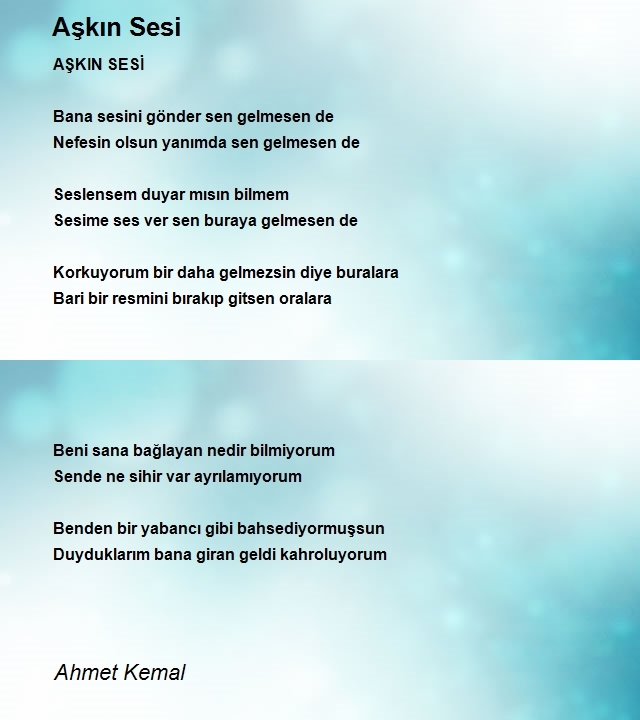 Ahmet Kemal