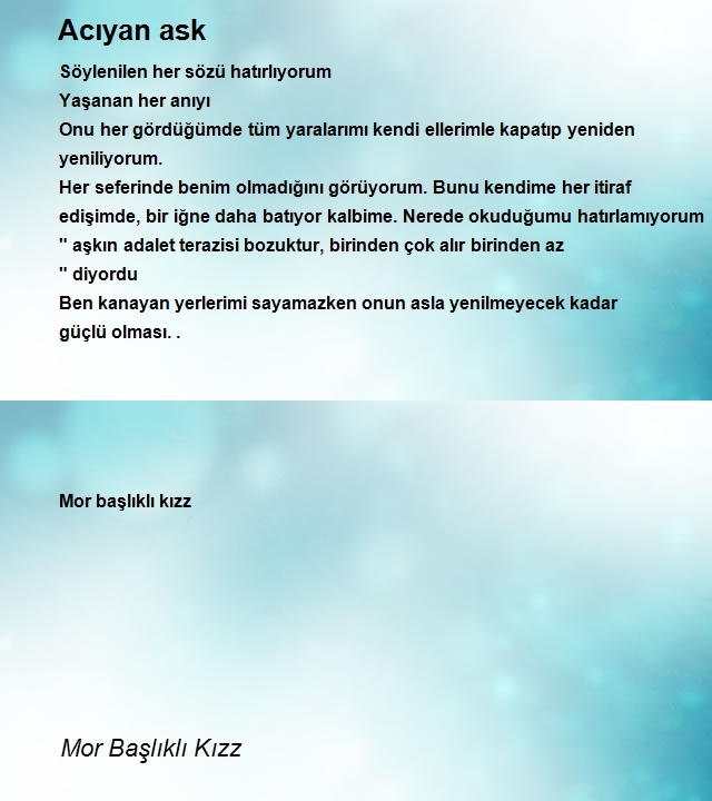 Mor Başlıklı Kızz