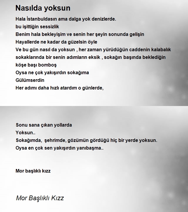 Mor Başlıklı Kızz