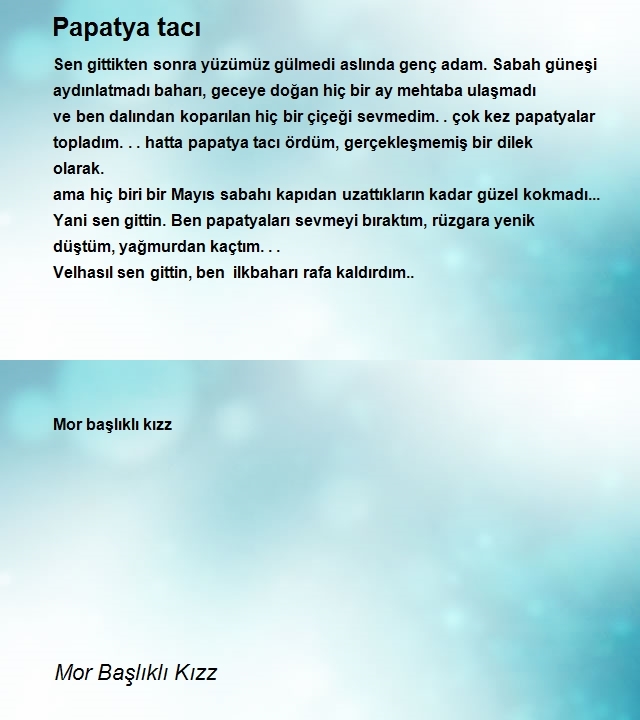 Mor Başlıklı Kızz