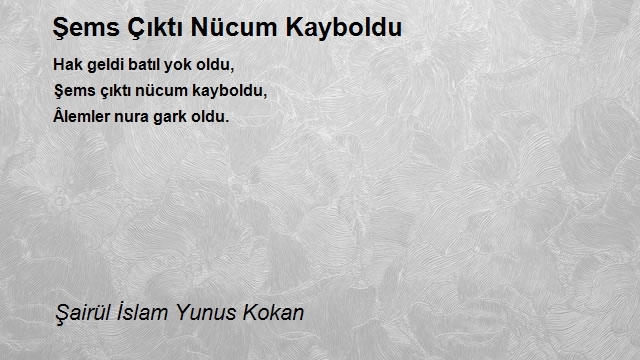 Şairül İslam Yunus Kokan