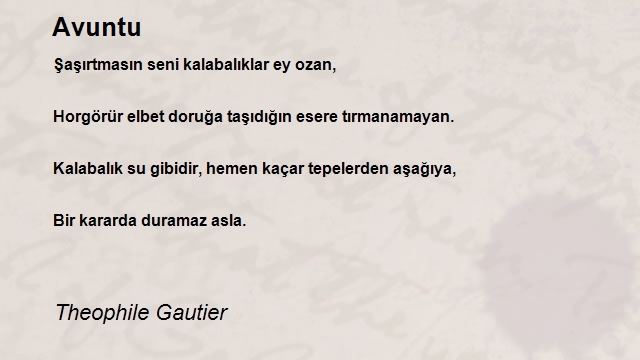 Theophile Gautier