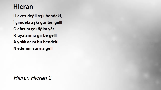 Hicran Hicran 2