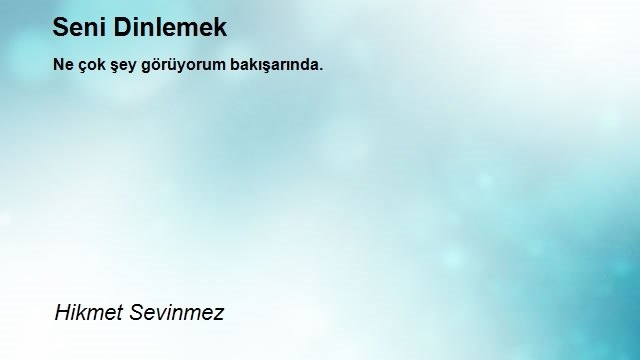 Hikmet Sevinmez