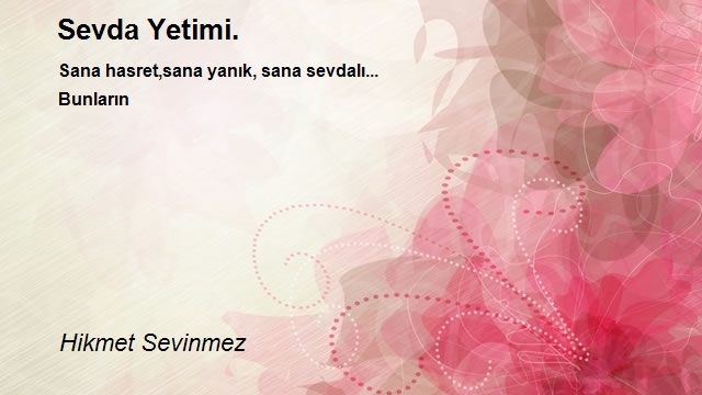 Hikmet Sevinmez