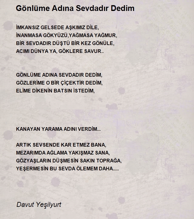 Davut Yeşilyurt