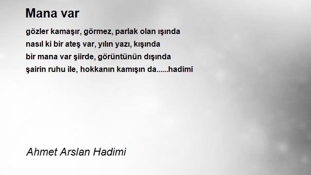 Ahmet Arslan Hadimi