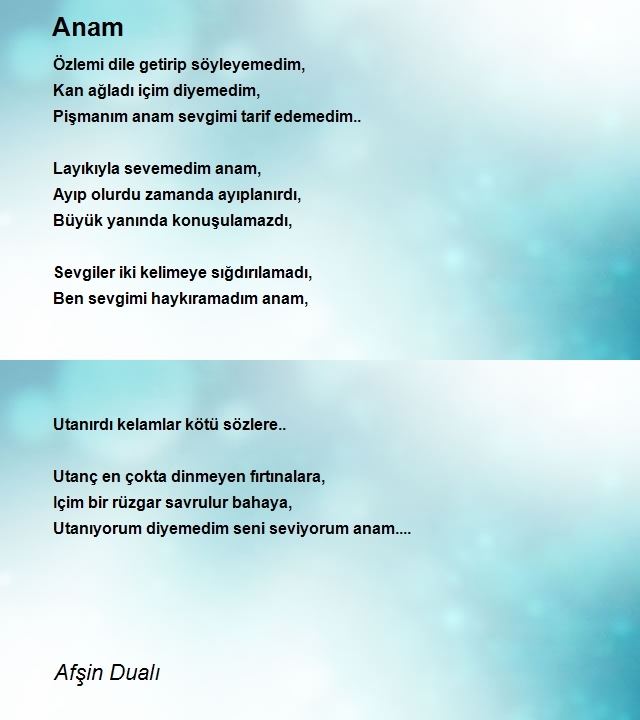 Afşin Dualı