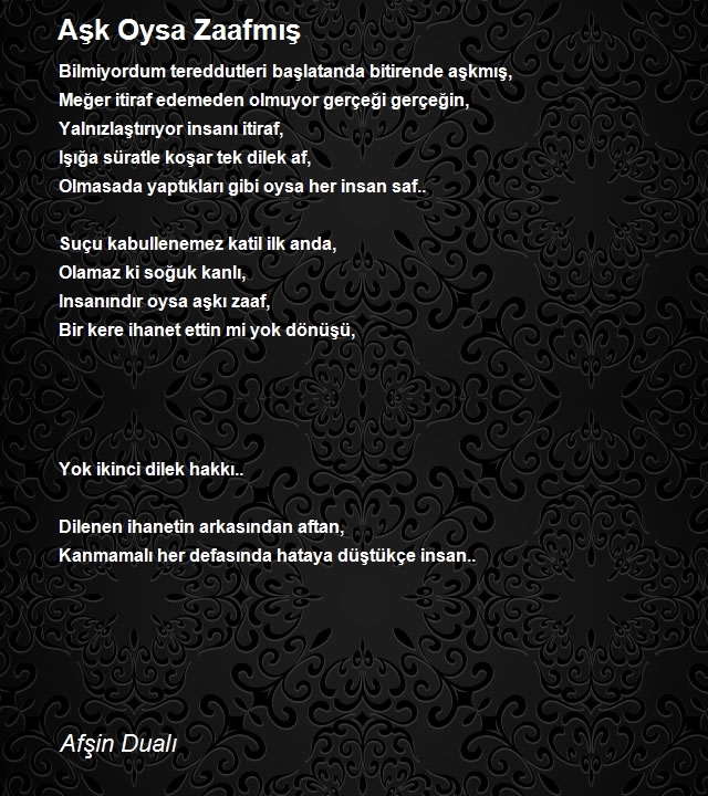 Afşin Dualı