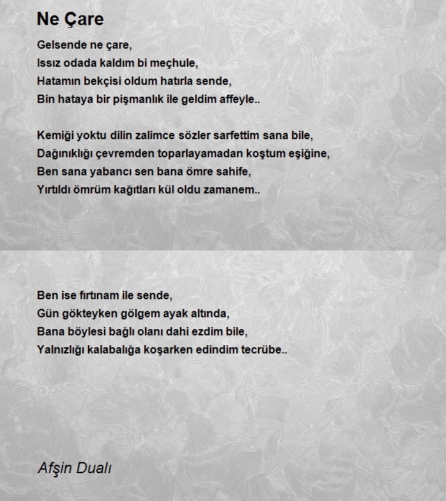 Afşin Dualı