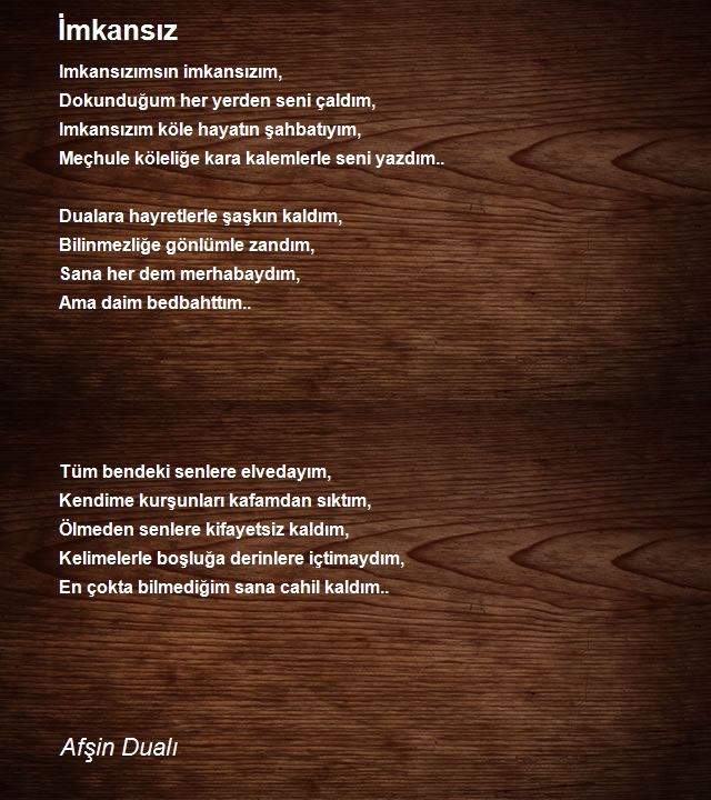 Afşin Dualı