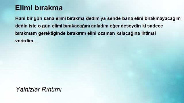 Yalnizlar Rıhtımı