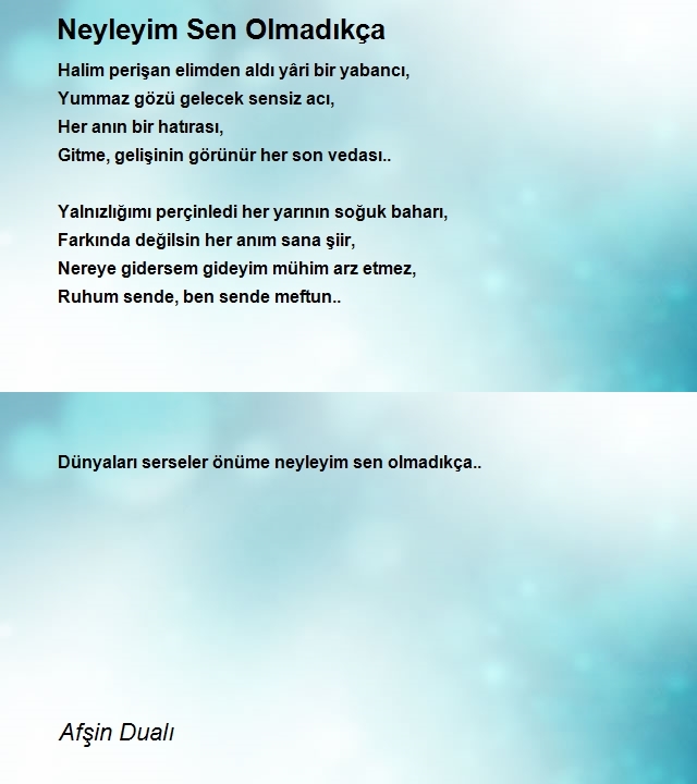 Afşin Dualı