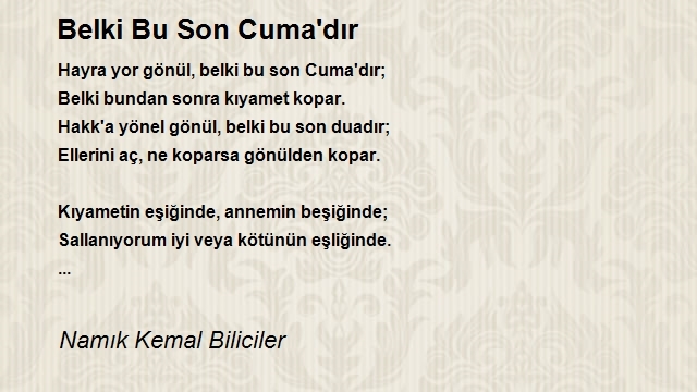 Namık Kemal Biliciler