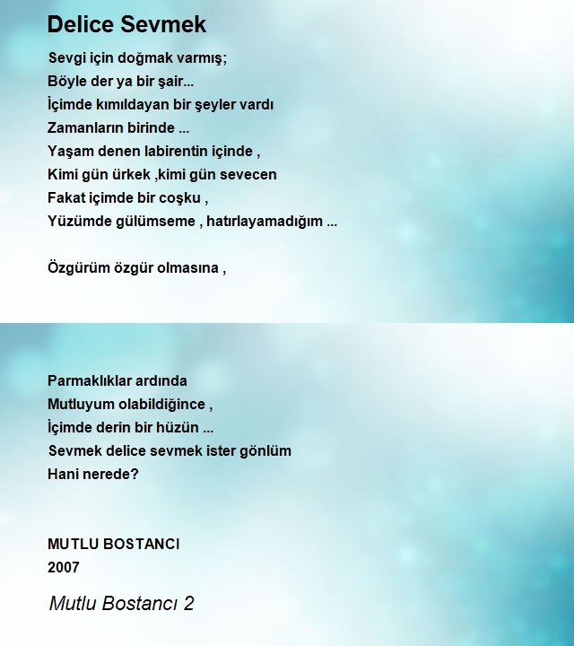 Mutlu Bostancı 2