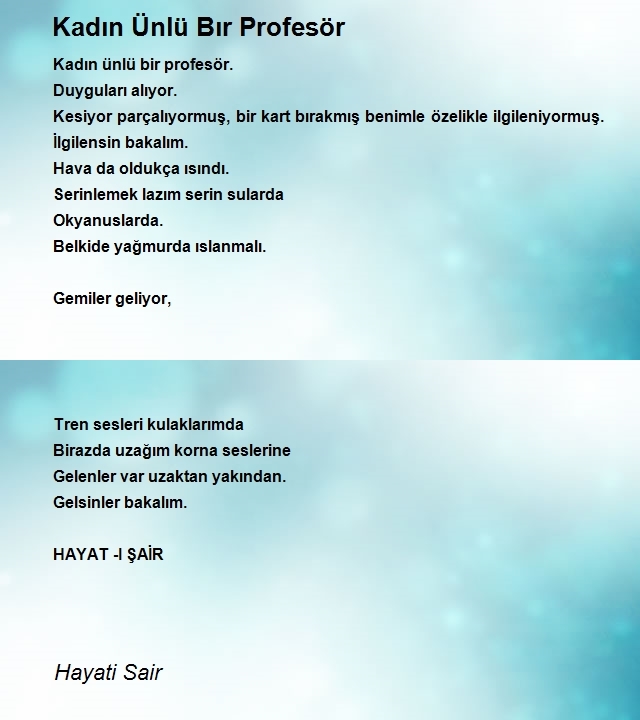 Hayati Sair