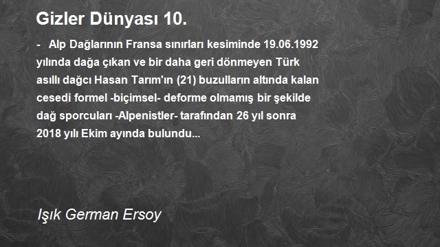 Işık German Ersoy 